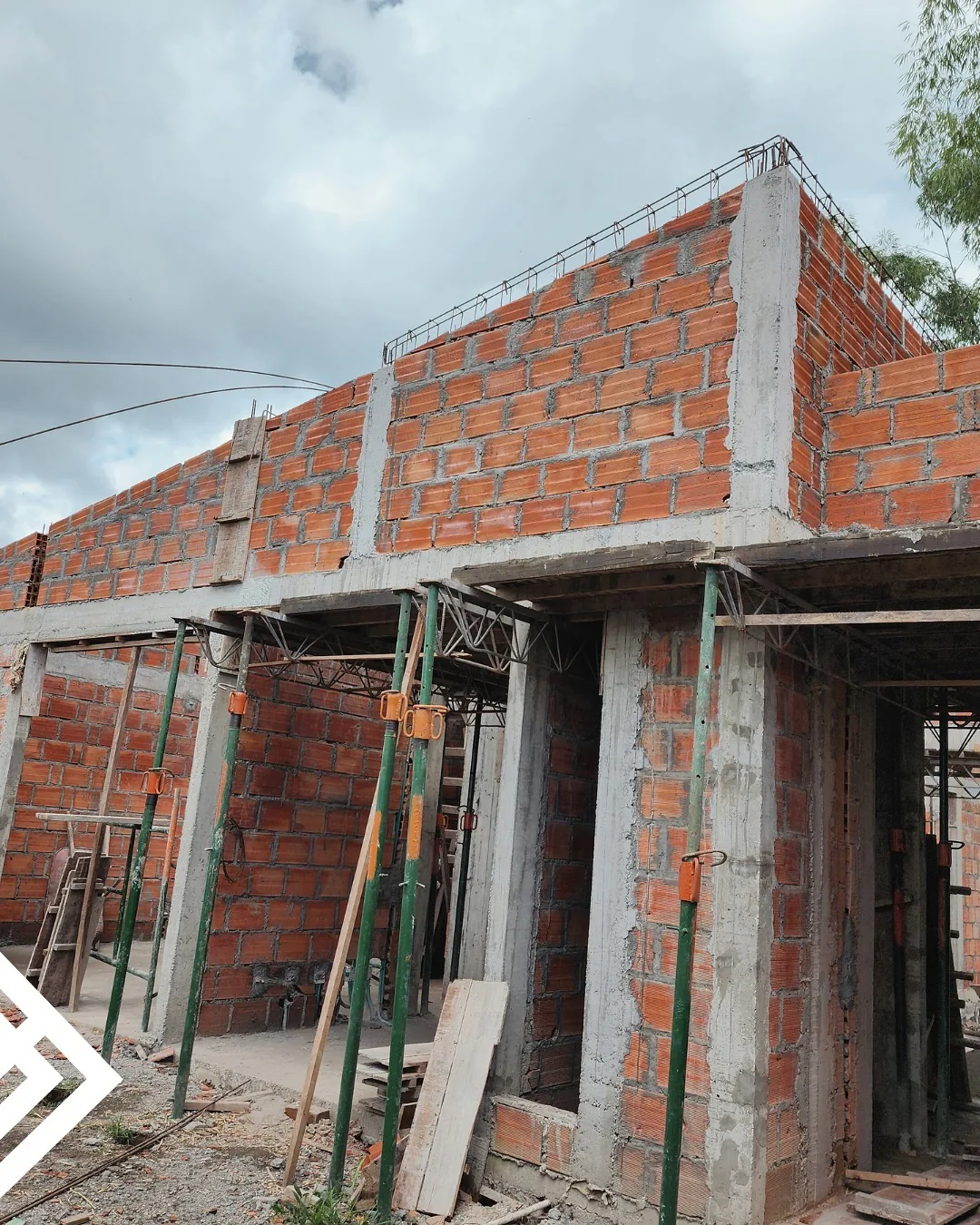 Avance de una obra residencial